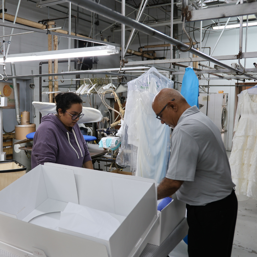 On-site dry cleaning service at Deeya Cleaners