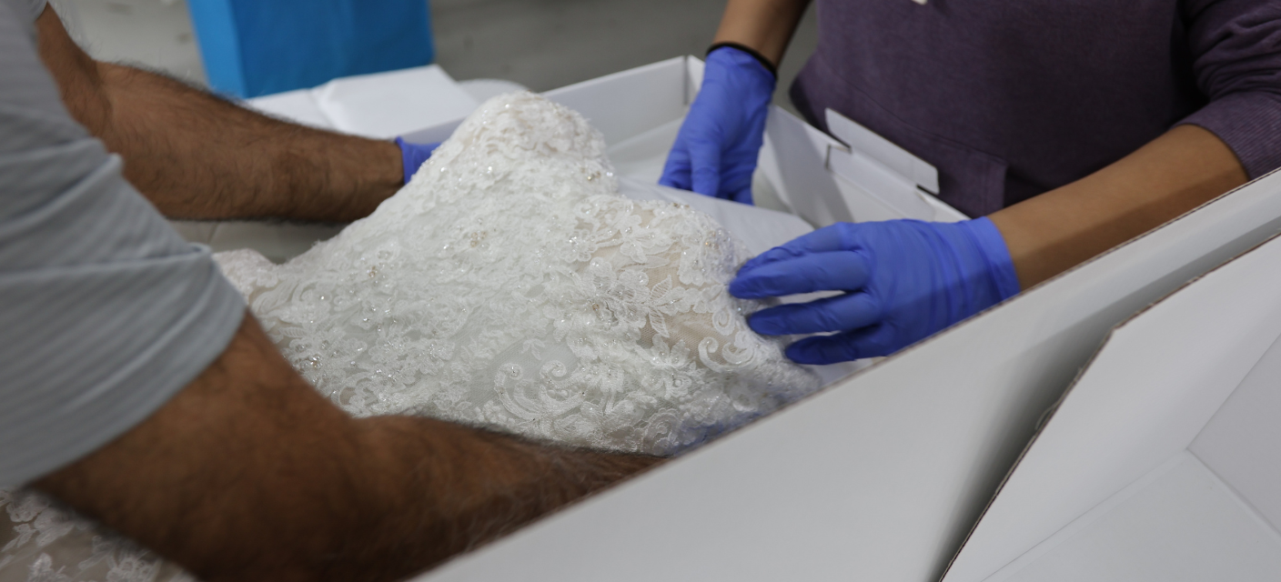 Wedding gown preservation using museum-quality preservation techniques