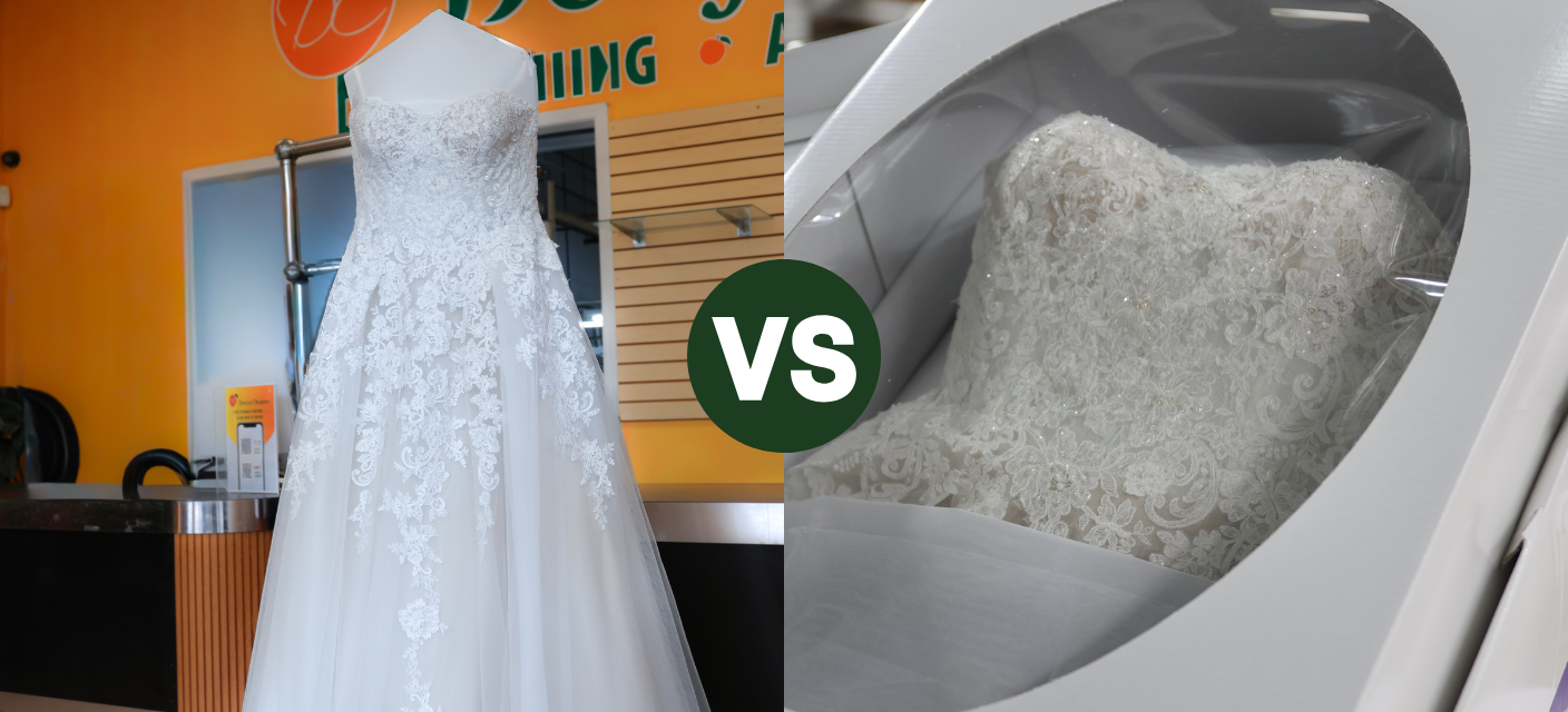 Wedding gown cleaning vs preservation: what's the difference?